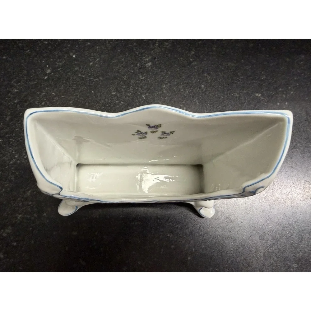 Anna Weatherley Hand Painted Porcelain Letter Mail Napkin Holder Hungary BP1